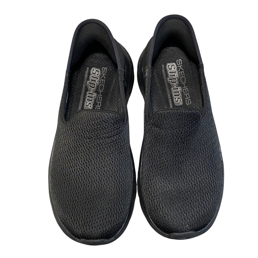 Skechers Hands Free Slip-ins‎ GO WALK 7 Black Sneakers 124963W Womens 9